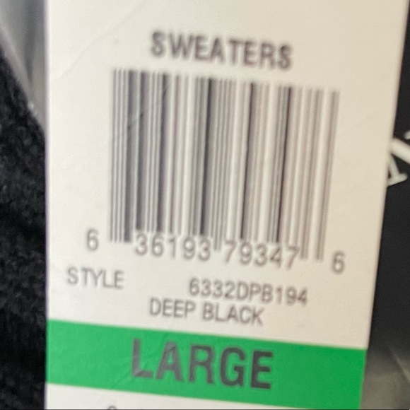 Alfani - Black cowl neck sweater, thick and warm, size L - Picture 12 of 12